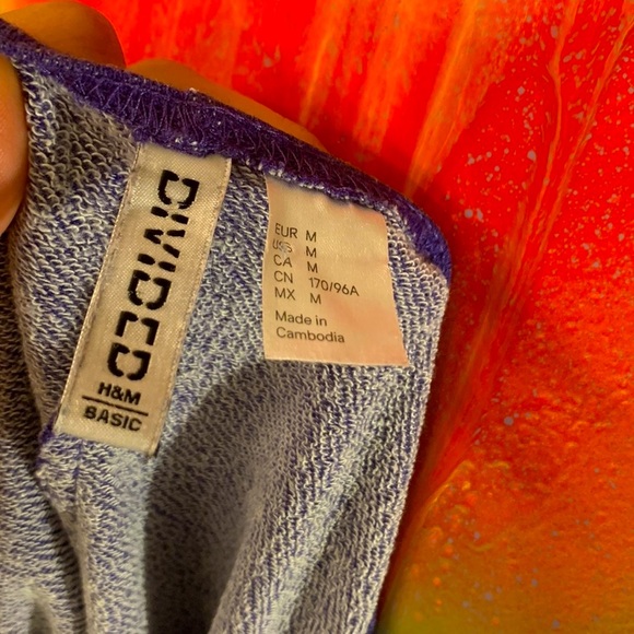 H&M Divided Grape Purple Core Lounge Top - Picture 9 of 10